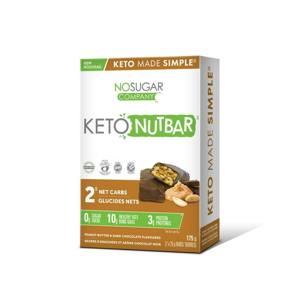 No Sugar Keto Nutbar Peanut Butter & Dark Chocolate flavoured