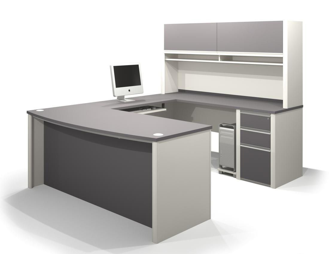 Bestar Connexion Ushaped Workstation Including Assembled Pedestal