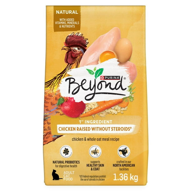 Beyond Simply Farm-Raised Chicken & Whole Oat Meal Recipe, Dry Cat Food ...