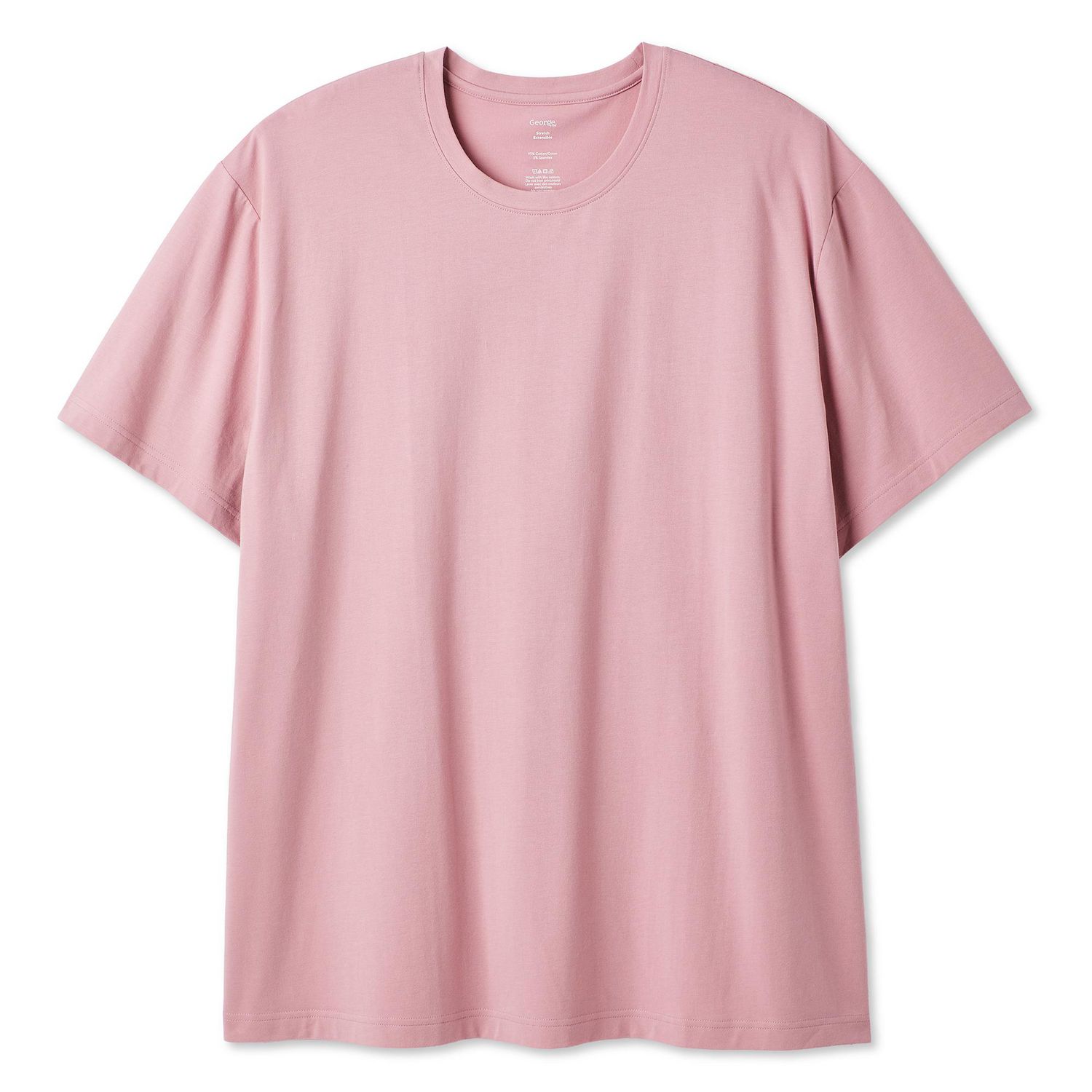 George Big Men's Stretch Crew Neckline Tee