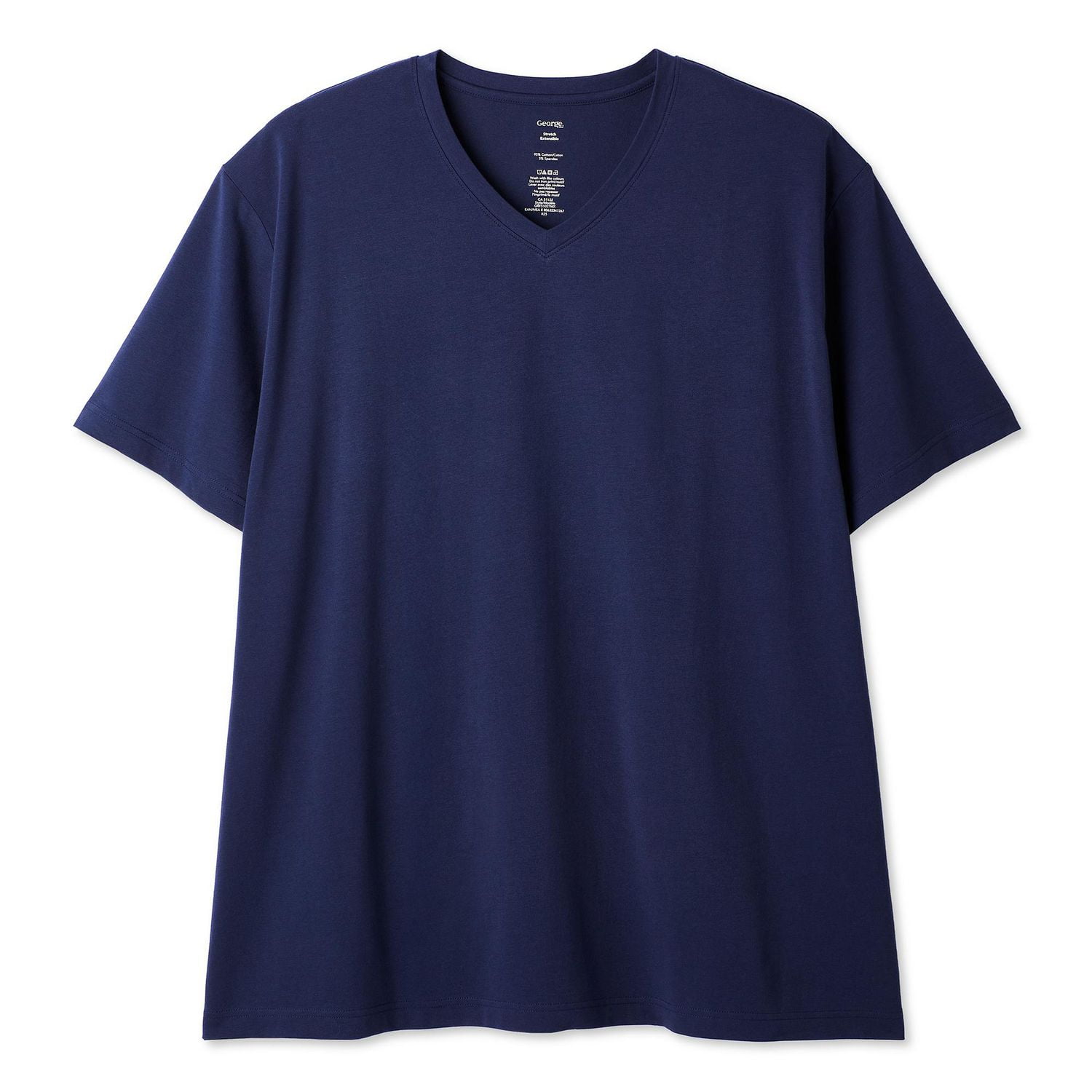 George Big Men's Stretch V-Neckline Tee