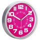 Horloge de mur en plastique - violet rosé, 8,75 po / 22,2 cm – image 2 sur 2