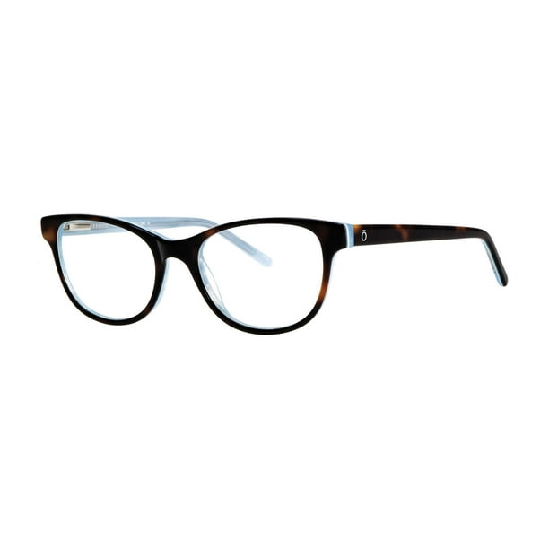 Monture de lunettes bleue tortoise FE246 de Flat Earth pour femmes