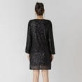thumbnail image 3 of Devoted long sleeve sequin mini dress, 3 of 6