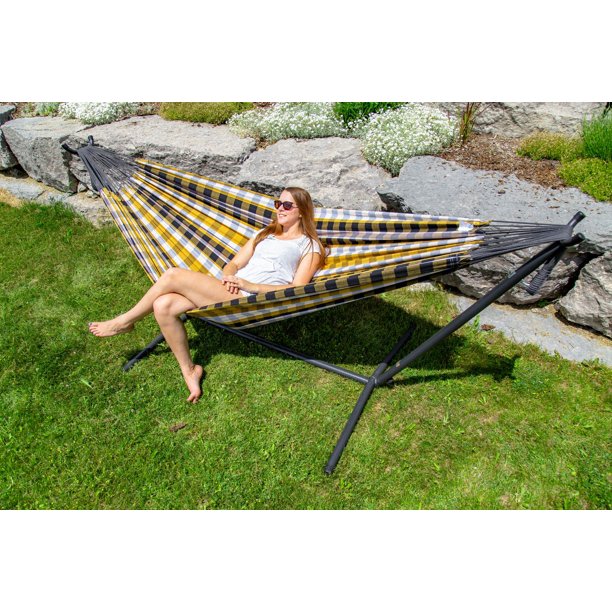 FDW Supports de chaise de hamac Supports de hamac suspendus, support en C  extérieur en acier massif robuste, construction uniquement pour hamac  suspendu Air Porch Swing Chair Indoor 