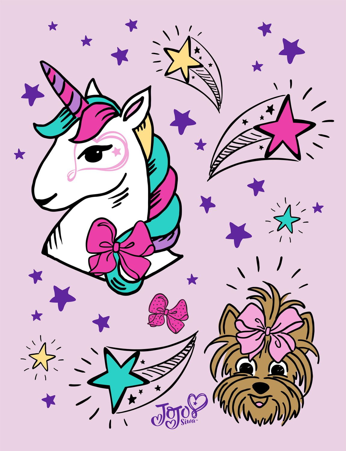 Jojo Siwa Stars Fleece Throw