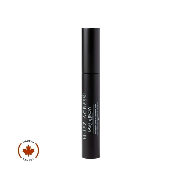 Nuez Acres Lash and Brow Growth Serum with Pecan Oil, 8ml, Enjoy fuller and longer eyelashes naturally.