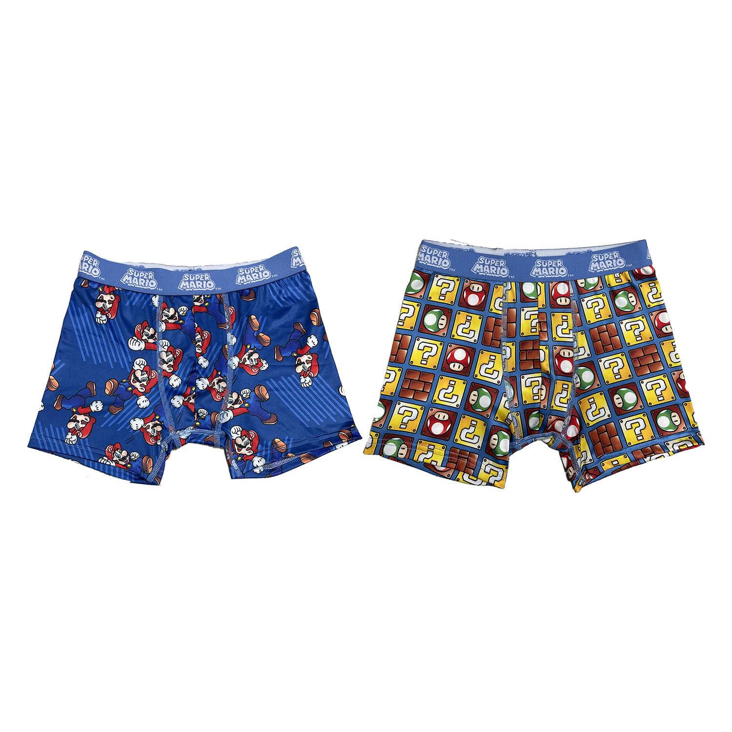 Nintendo Mario Kart Boys Boxer Brief Underwear, 4-Pack, Sizes 4-14