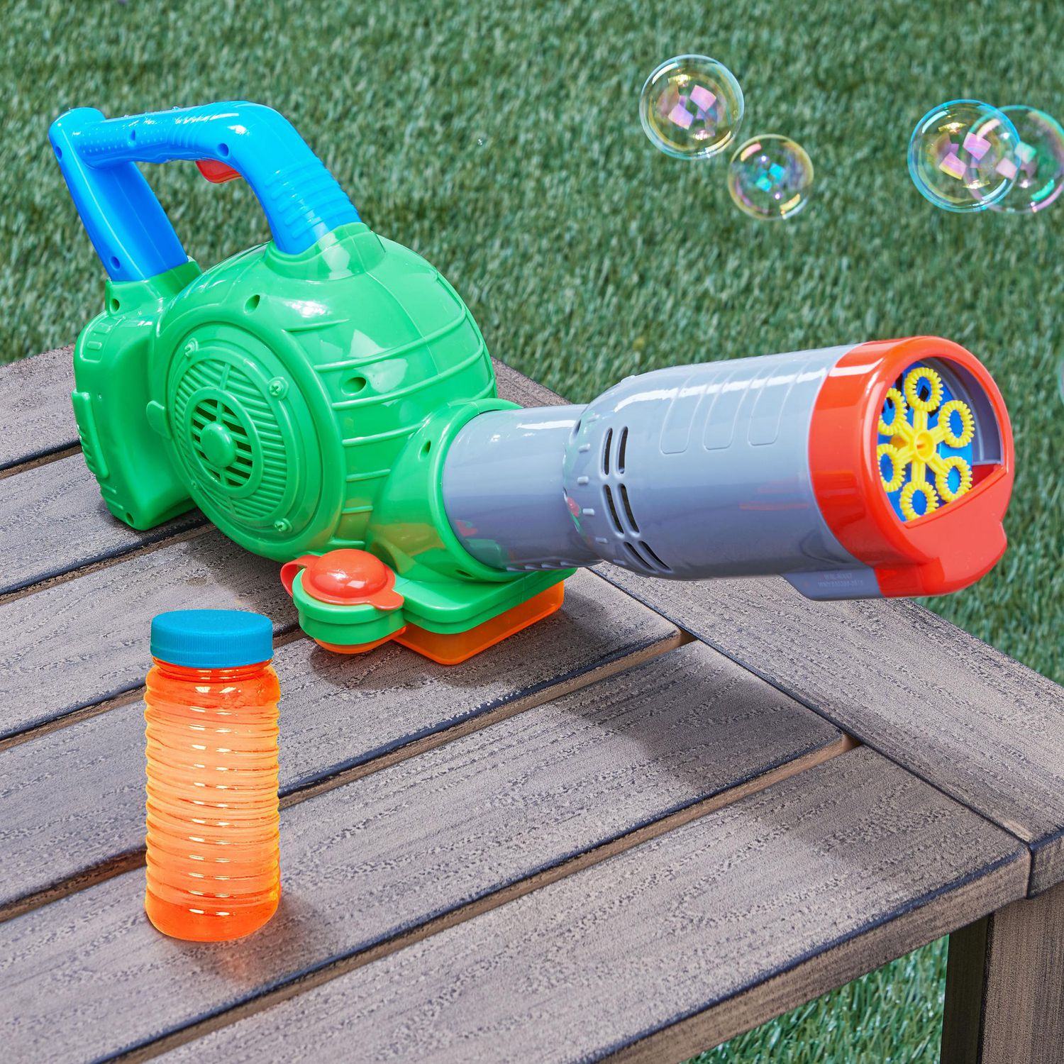 Play Day Bubble Leaf Blower, Battery Operated Toy Bubble Maker