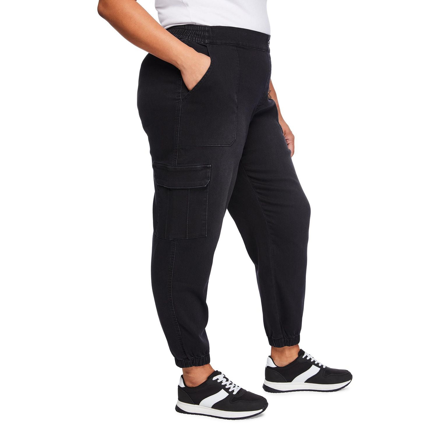 George Women's Plus Knit Denim Jogger