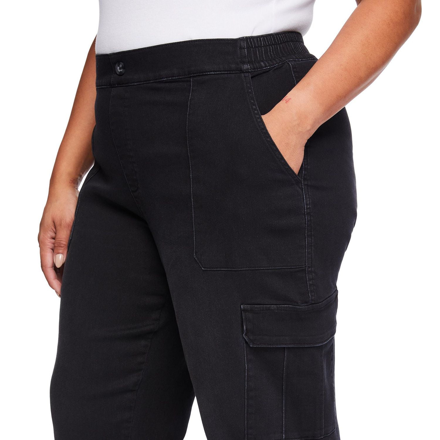 George Women's Plus Knit Denim Jogger