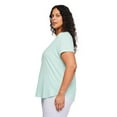 thumbnail image 2 of George Women's Plus V-Neck Sleep T-Shirt, 2 of 6