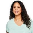 thumbnail image 4 of George Women's Plus V-Neck Sleep T-Shirt, 4 of 6