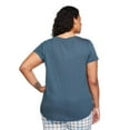 thumbnail image 3 of George Women's Plus V-Neck Sleep T-Shirt, 3 of 6