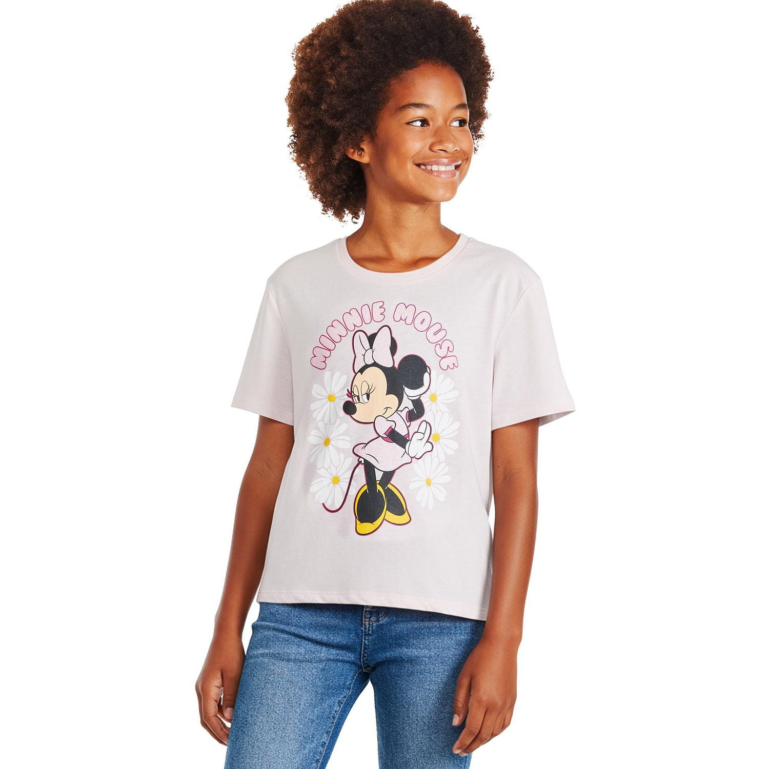 T-shirt à imprimé graphique Minnie Mouse Disney pour filles