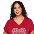 thumbnail image 4 of George Women's Plus V-Neck Nightshirt, 4 of 6