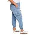 thumbnail image 2 of George Women's Plus Knit Denim Jogger, 2 of 6