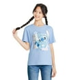 thumbnail image 1 of T-shirt à imprimé graphique Stitch Disney pour filles, 1 of 3