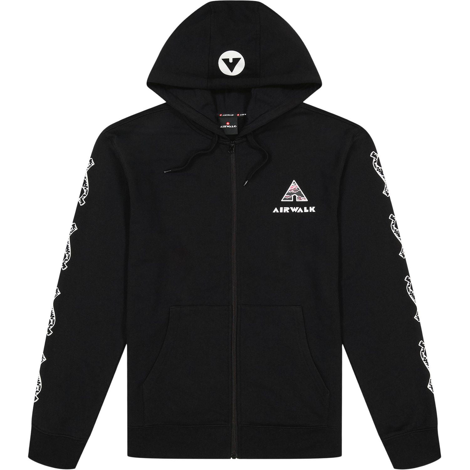 AIRWALK MENS FULL ZIP GRAPHIC FLEECE