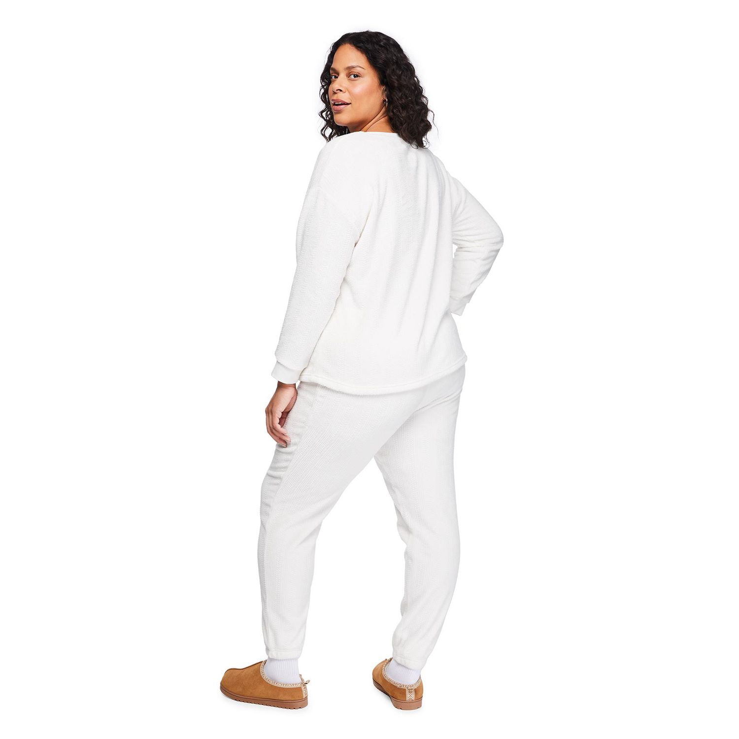 George Women's Plus Plush Pajama 2-Piece Set