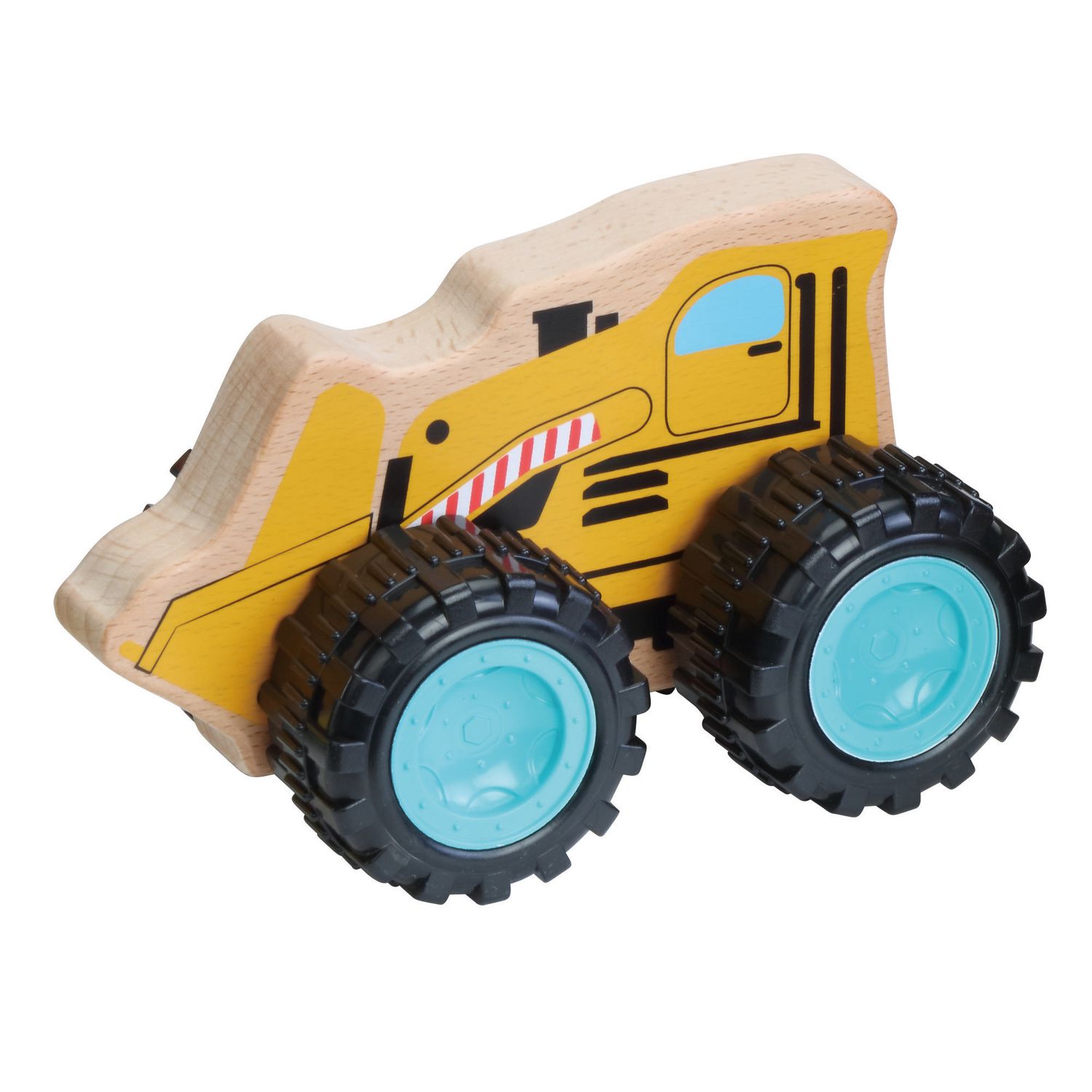 kid connection Wooden Bulldozer Push Toy Car Walmart Canada