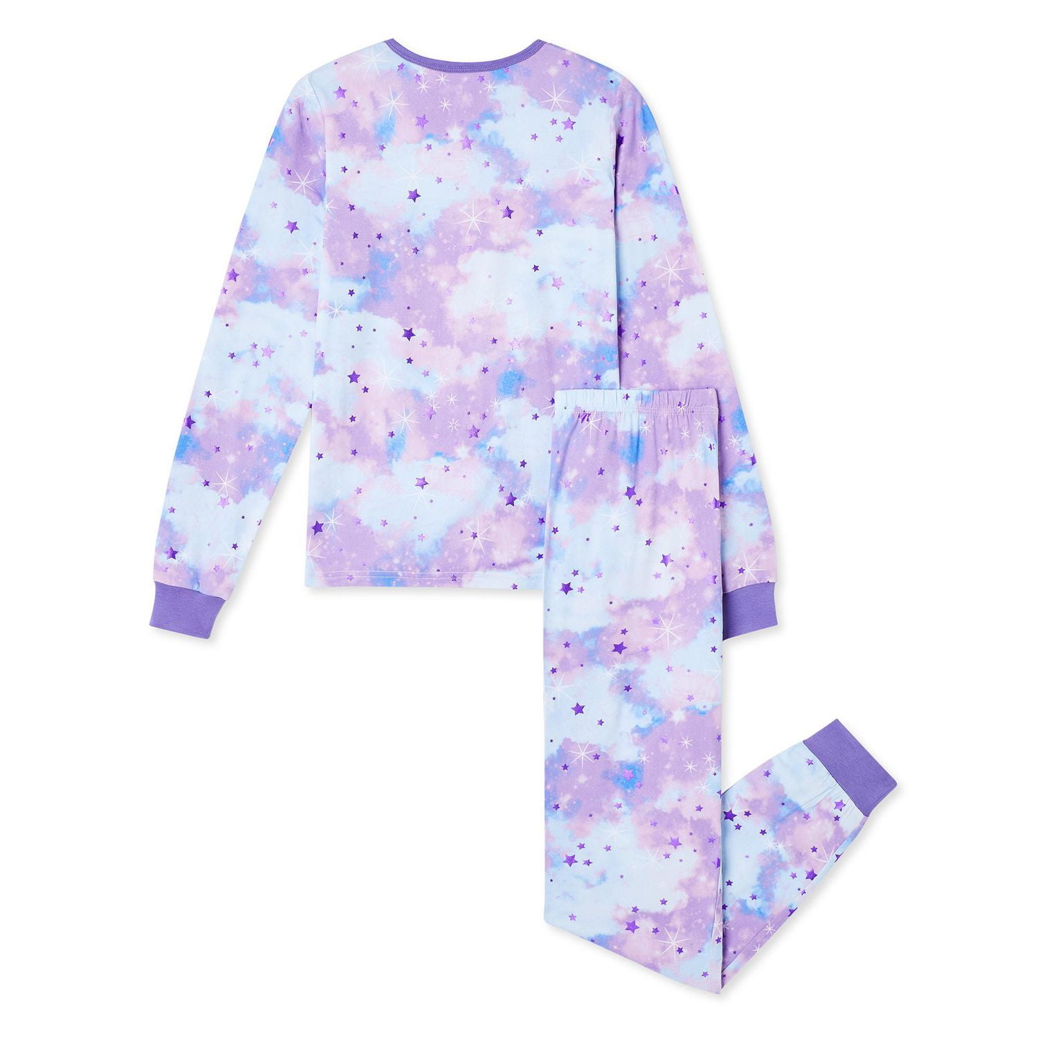 Pyjama 2 pièces avec t-shirt à manches longues et pantalon George pour filles