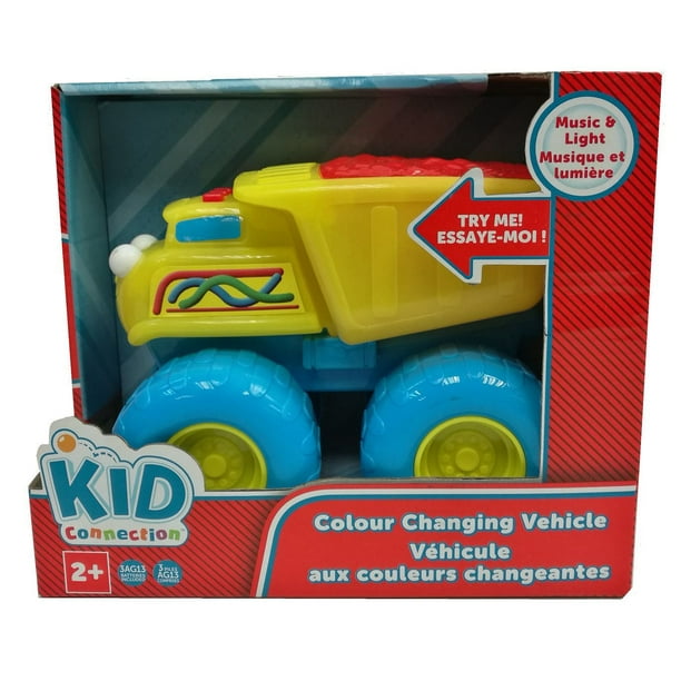 Vehicule aux couleurs changeantes Dumper Truck de kid connection