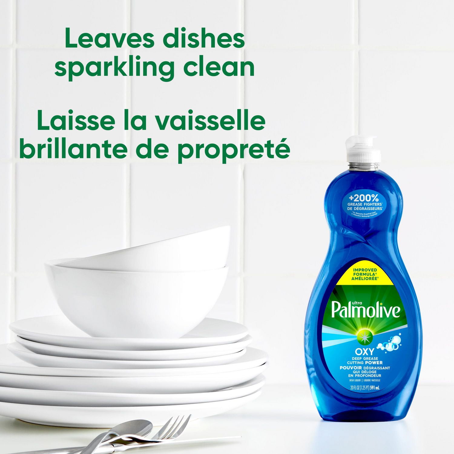 Palmolive Ultra Dishwashing Liquid Dish Soap, Oxy Power Degreaser, 2 Fluid Ounce