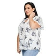 thumbnail image 2 of Iyla Plus Women's Flutter Sleeve Top, 2 of 6