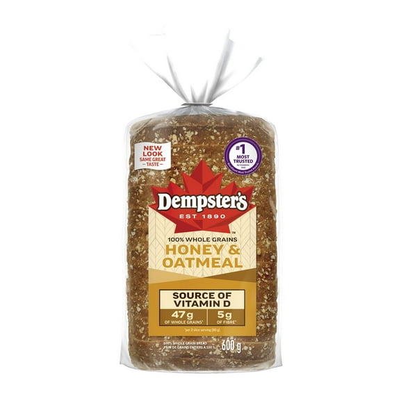 Dempster’s® 100% Whole Grains Honey & Oatmeal Sliced Bread