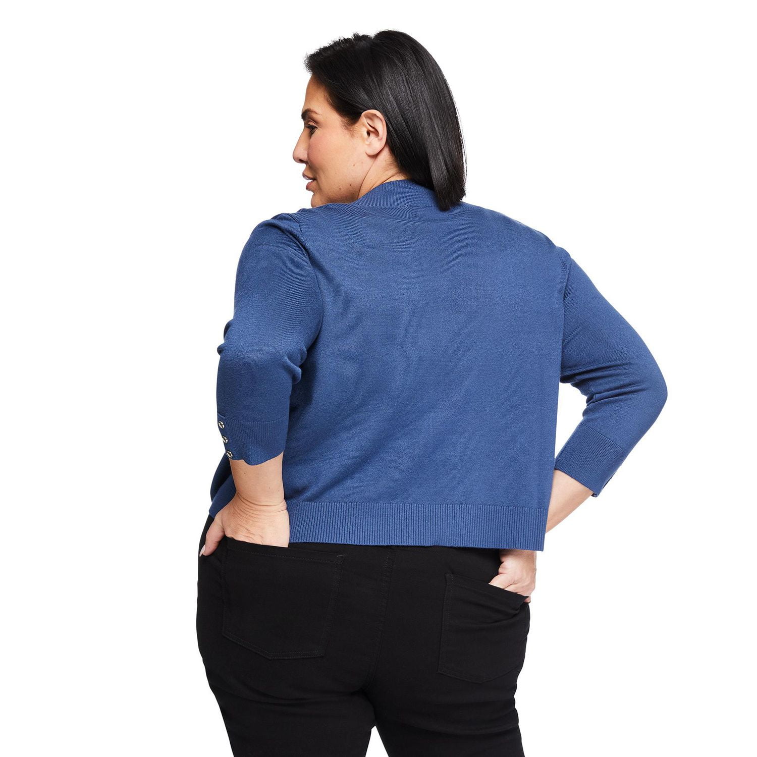 Iyla Plus Women's Elbow Sleeve Knit Shrug