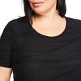 thumbnail image 4 of Iyla Plus Women's Short Sleeve Ripple Tee, 4 of 6