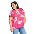 thumbnail image 2 of Iyla Plus Women's Flutter Sleeve Top, 2 of 6