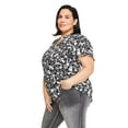 thumbnail image 2 of Iyla Plus Women's Flutter Sleeve Top, 2 of 6