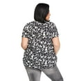 thumbnail image 3 of Iyla Plus Women's Flutter Sleeve Top, 3 of 6