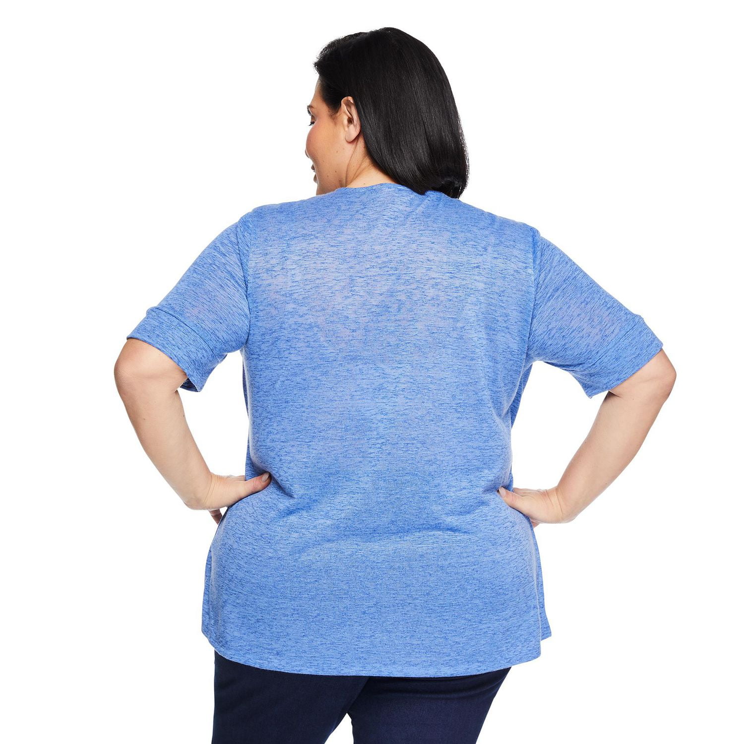 Haut trompe-l’œil en hacci Iyla Plus pour femmes