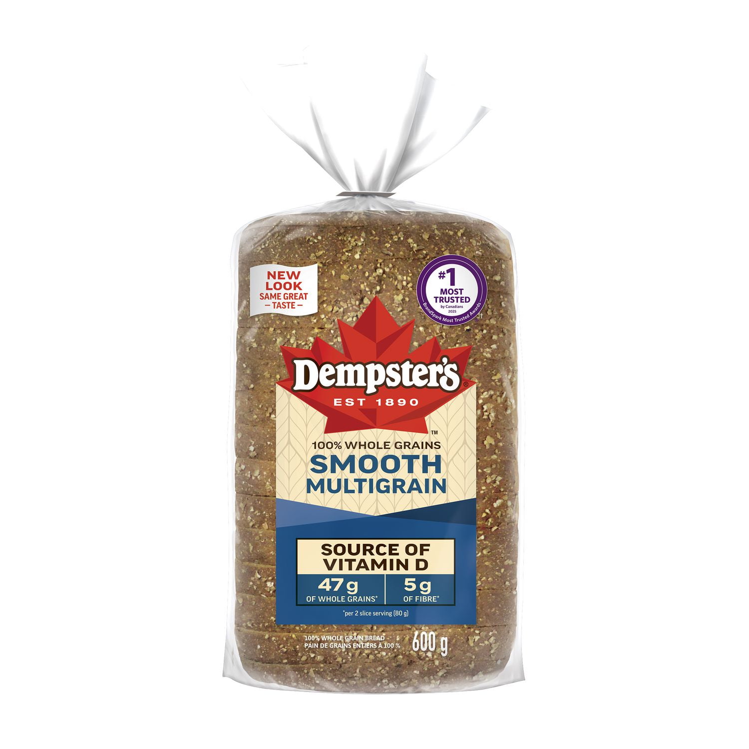 Dempster’s® 100% Whole Grains Smooth Multigrain Sliced Bread, 600 g