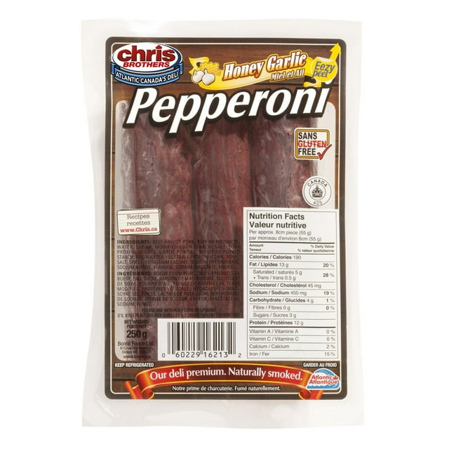 Chris Brothers Honey Garlic Pepperoni, 250 grams