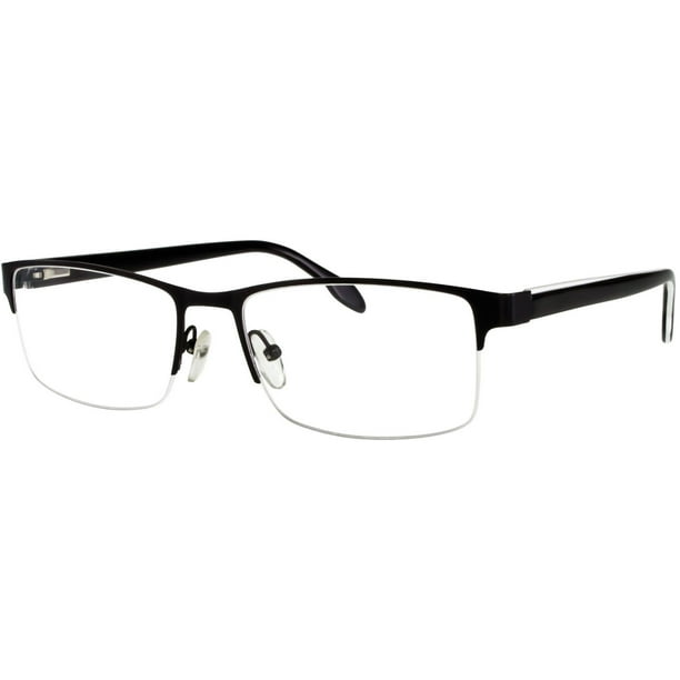 Monture de lunettes FE5696 de Flat Earth pour hommes en mate noire
