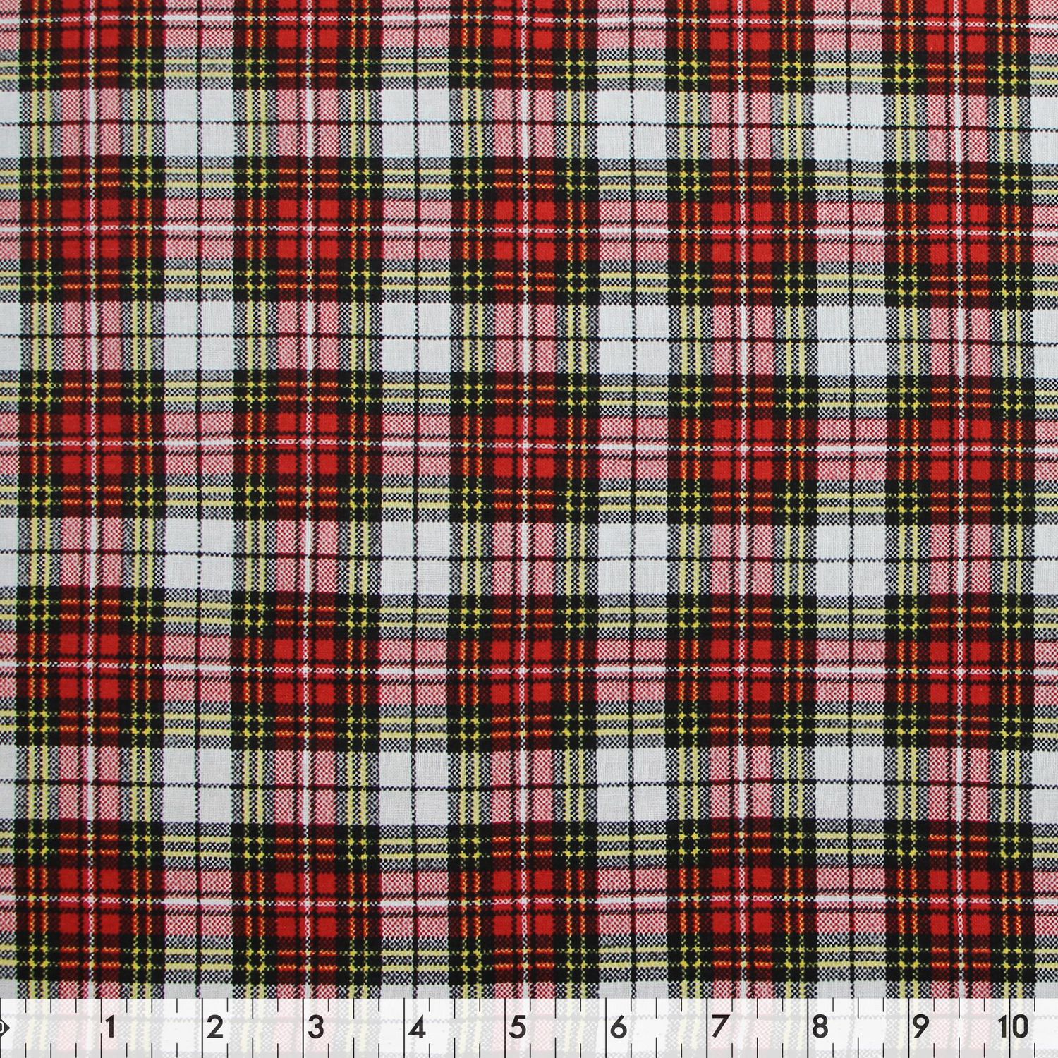 Fabric Creations Green and Black Tartan Plaid Cotton Fabric by the Metre 