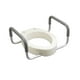 Siège de toilette allongé et surélevé de qualité avec accoudoirs amovibles de Drive Medical – image 3 sur 4