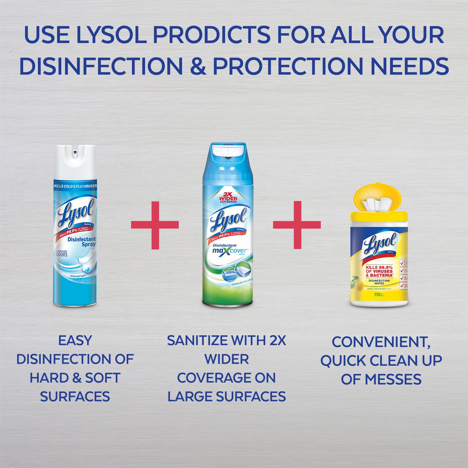 Lysol Vaporisateur désinfectant - Tout usage portable - Lin impeccable 28g  