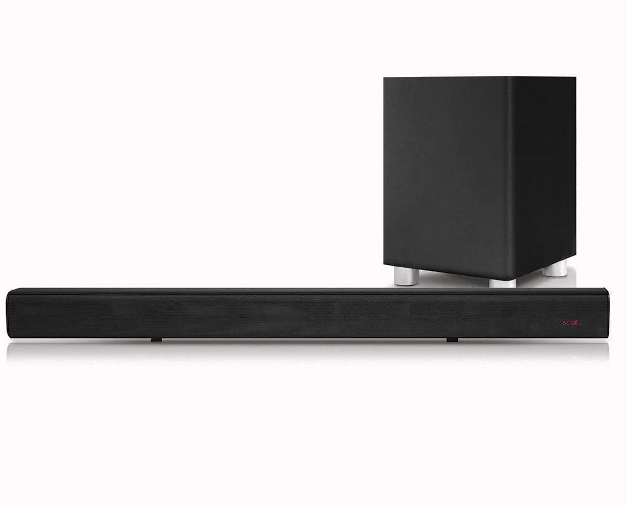 Pure acoustics wireless bluetooth surround bar and subwoofer sale