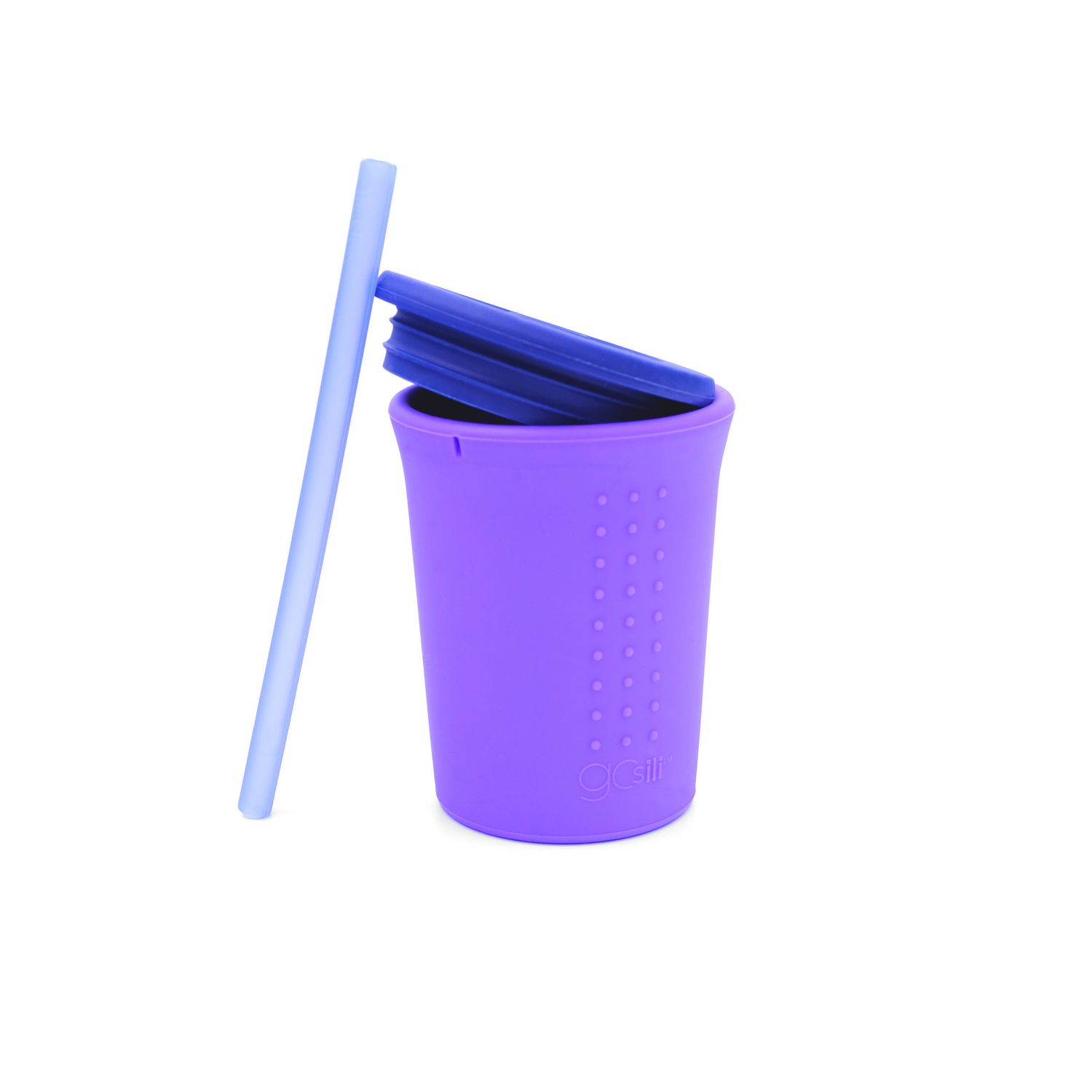 GoSili® 12oz Silicone Kids Sili Cup with Soft Eco-Friendly Reusable  Silicone Drinking Straw
