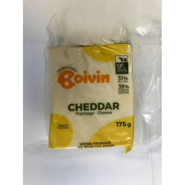 Boivin cheddar cheese bloc (175 g), Fresh Boivin cheddar cheese