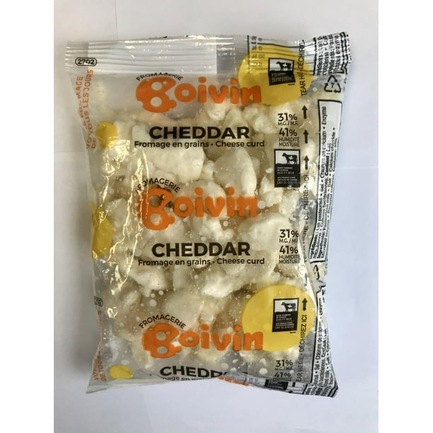 Boivin cheddar cheese curds (200 g), Fresh Boivin cheddar cheese curds