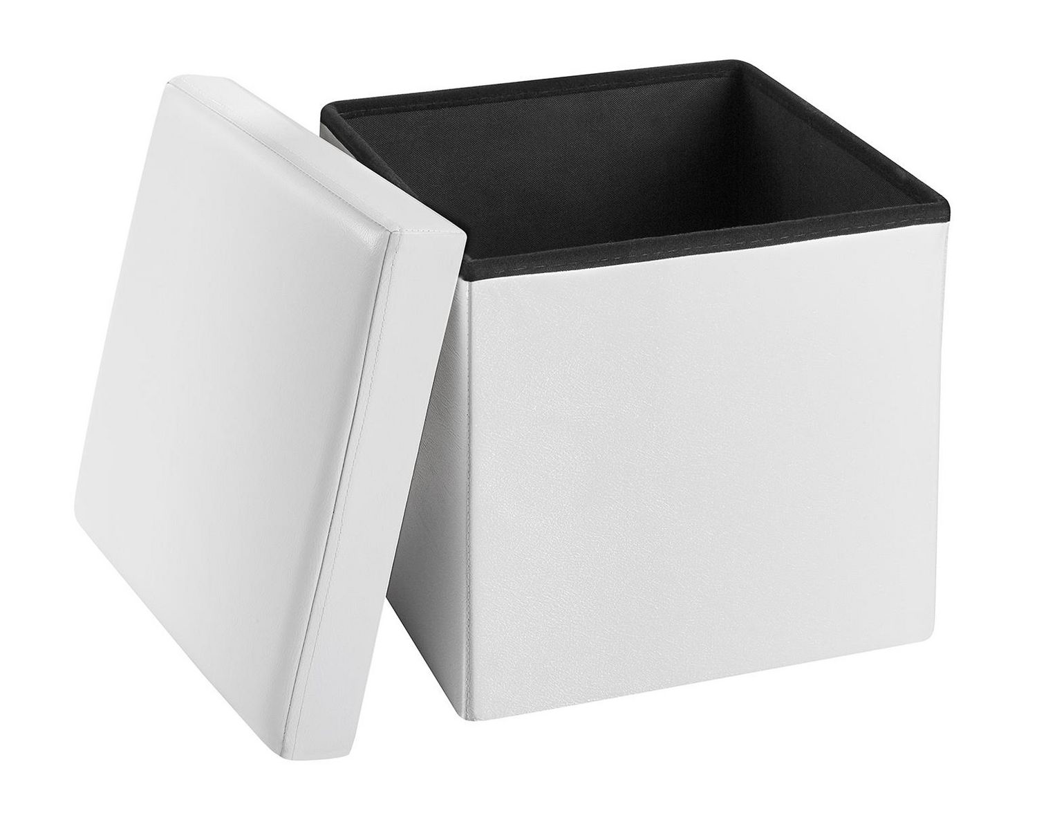 20x20x20cm Russel estampé Pliable Boîte de rangement en blanc avec poignées-Petit: 