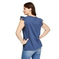 thumbnail image 3 of Iyla Women's Flutter Sleeve Top, 3 of 6