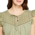 thumbnail image 4 of Iyla Women's Flutter Sleeve Top, 4 of 6