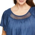 thumbnail image 4 of Iyla Women's Smocked Peasant Top, 4 of 6